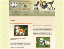 Tablet Screenshot of mobilevetdoctor.com